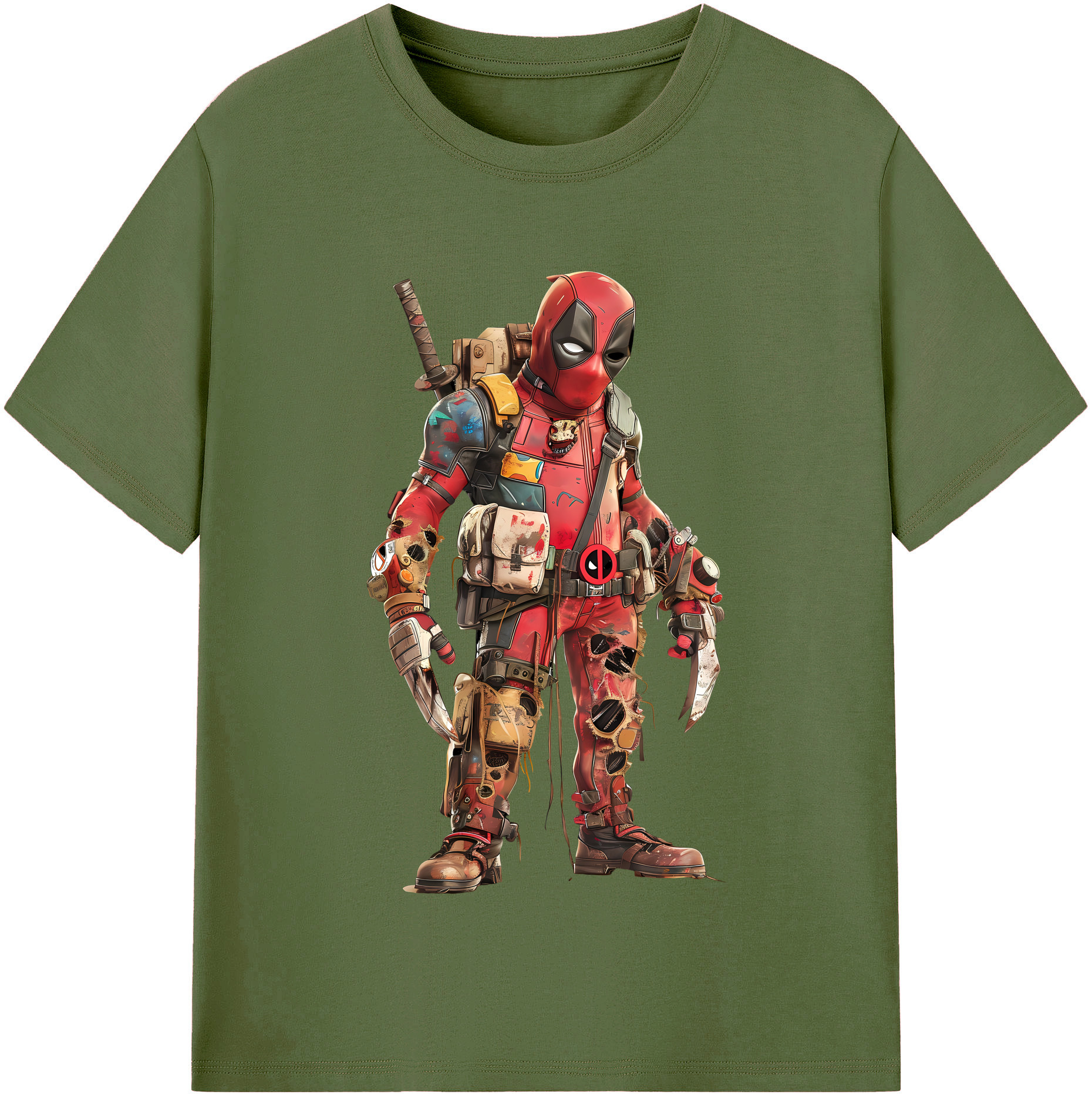 （画像用） Deadpool デッドプール 綿100％半袖Tシャツ（フロントプリント）